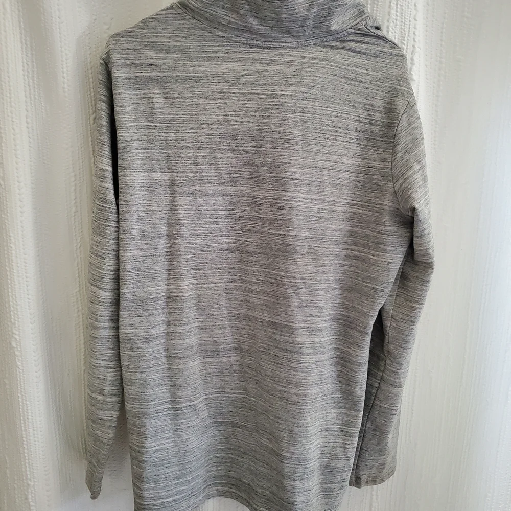 Womens XXL Danskin Heather Gray Cowl Neck Sweater